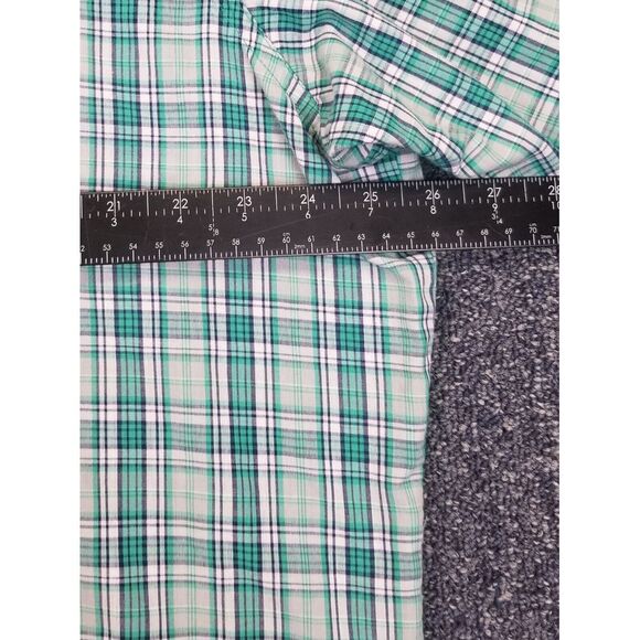 Wrangler Button Up Shirt Men's 2XL Green Pearl Snap Short Sleeve Rancher Western - Picture 6 of 8